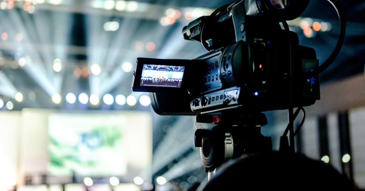 An image of production camera recording a video